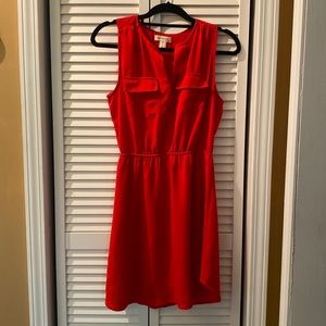 Monteau red sleeveless dress, size M